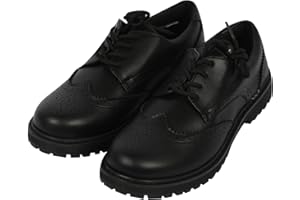 A2Z Girls Teens Ladies Brogue School University Office Shoes Lace Up PU Leather Smart Uniform Footwear with Anti-Slip Sole Women Formal Shoes UK Size 1 to 8