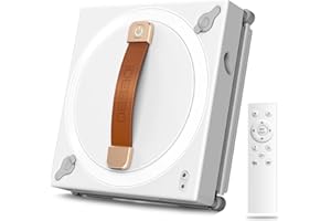 iDEEBO G500D Fensterputzroboter, 5000Pa Fensterroboter mit 2-Fach Sprühsystem, Mehrfachschutz, Intelligente Pfadplanung, 3 Reinigungswege mit 100ML Tank für Verschiedene Fenstertypen