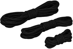 EIS bondage-rep set 3-delad | BDSM fesselsnören för par | Svart | 3,5m & 10m längder | Robusta & mjuka bondage rep för sinnliga fessellek och erotiska äventyr