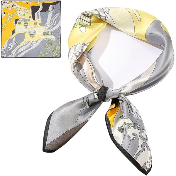 STORY OF SHANGHAI Zijden sjaal dames 100% zijde, 20 kleurrijke luxe sjaals, warm & zacht, als stola zijden doek halsdoek - 53 * 170 cm, elegante bloemen 5 2022, One Size