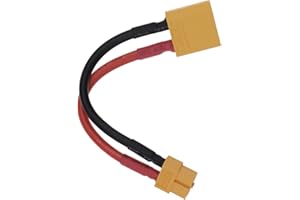 OTOTEC Câble Adaptateur de Conversion XT90 Mâle vers XT60 Femelle 10cm/4 Pouces 12AWG