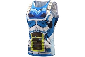 WALNUTKING Camiseta deportiva de secado rápido Goku con estampado 3D para hombre, para gimnasio, culturismo, fitness, sin mangas