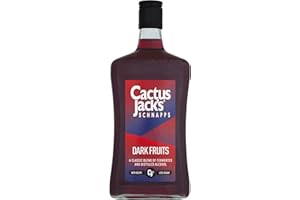 Cactus Jack's Dark Fruits Flavoured Schnapps, Fruity Flavoured Red Alcohol Liquor for Cocktail Making, Flavoured Shots or Mixer, 15% Alcohol Drink, Cocktail Ingredient for Home Bar, 70cl