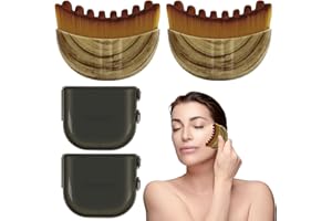 ‎INSPUTOL INSPUTOL Lymphdrainage Gesichtsbürste, Trockenbürsten-Massagegerät für Hautpflege, Gesichtskonturen und Kieferpartie (2 Stück)