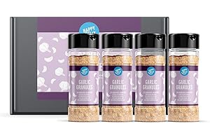 ‎HAPPY BELLY Amazon-Marke: Happy Belly Knoblauch Granuliert, 55g, 4er-Pack