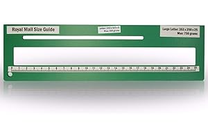 CRAZY OFFERS PPI Letter Size Guide Ruler Post Office Postal Price Postage in Green.