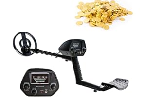 GEEVORKS Metal Detector sotterraneo Metal Finder Rivelatore d'oro Treasure Hunter Digger Gold Strumento portatile per la rilevazione dei metalli per principianti Studente per bambini - Con pala e custodia