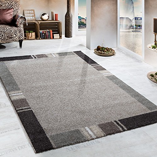 Woven Rug - Heavy - Border - Beige Tones, Size:160x230 cm