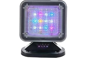 O&W Security TV-simulator FT-1 – LED-ljus med färg-/ljusstyrkeväxling, USB-anslutning, endast 2 W, utan batterier, inbrottssk