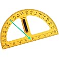 Qianly Teacher Aids Large Digital Teaching Supplies Multifunction Teaching Ruler Math Geometry Ruler for Engineering White Board, Protractor