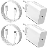 45W USB C Charger and Cable for iPhone Air/17/17 Pro/17 Pro Max/17e/16/16Pro/16e/15/15Pro/iPad A16/11th/10th/iPad Pro 13/12.9