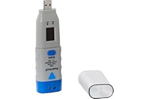 PeaktTech P5186 – USB Dattenlogger für Spannung 0-30V / DC – Datenlogger mit 32.000 Messwerten für elektronische Messung – Datenaufzeichner mit LCD-Display – Mit PC Software und externem Sensor