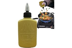 EVIKOO Piccola Bottiglia Di Olio Da Campeggio | Dispenser Per Bottiglie Di Olio Piccolo | Bottiglia Da Campeggio Con Tappo A Spirale | Bottiglia Per Condimenti Da Spremere A Prova Di Perdite Per Olio Condime