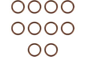 Aramox Auspuffdichtung Motorrad 32 * 24.5mm, Dichtungen Für Auspuff & Abgasanlagen, 10 Stück Auspuffdichtung Aluminium für XR50 CRF50 Chinese Pit Dirt Bike ATV