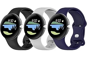 YASPARK Armband Kompatibel mit Google Pixel Watch/Google Pixel Watch 2 Armband, Weiches Atmungsaktives Silikon Sport Ersatzband für Google Pixel Watch/Google Pixel Watch 2