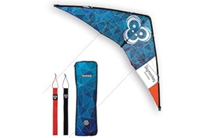 Skymonkey Fastrider Aquilone acrobatico per ragazzi e adulti, 2 linee, apertura alare: 127 cm - Galaxyblue