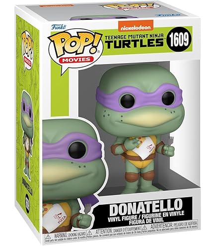 Funko Pop! Movies: Teenage Mutant Ninja Turtles - Michelangelo, Figura Tartarughe Ninja In Vinile Da Collezione, 9,5 Cm