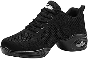 MEIDIASTRA Donna Scarpe Jazz Lace-up Danza Sneakers Lady Split Sole Cuscino D'aria Moderno Scarpe Da Ballo Piattaforma