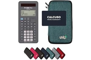 TEXAS INSTRUMENTS CALCUSO Sparpaket: TI-30X Prio MathPrint + WYNGS Schutztasche türkis + Erweiterte von CALCUSO