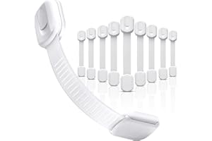 OPPLESIN Bloc Porte Securite Bebe 10 Pièces, Bloque Tiroir Placards Loquets et Frigo Securite Placard Enfant Protection Bebe Maison, Adhésif Extra Fort, sans Perçage (10 PCS)