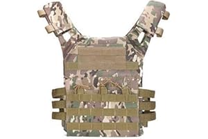 Blanketswarm Chaleco táctico, chaleco de combate de camuflaje ajustable, juego de campo Cs al aire libre, chaleco modular de asalto para entrenamiento de combate protector para adultos