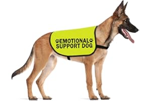 CENWA Hundeweste mit emotionaler Unterstützung, ESA-Service, Hunde, Spazierengehen, Slogan, Warnweste (Emotional Medium)