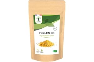 BIOPTIMAL NUTRITION NATURELLE BIOPTIMAL - Pollen Bio - Superaliment - Immunité Vitalité Énergie - 100% Pollen de fleurs Pur - Qualité Premium - Conditionné en France - Certifié par Ecocert - 100g