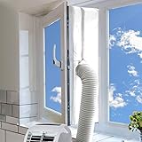 AC Window Seal,Portable Universal Window Kit for Mobile Air Conditioner Unit and Tumble Dryer 400cm/158Inch,Hot Air Stop Air