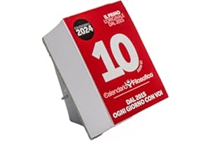 Il Calendario Filosofico 2024 avec support en carton, le premier et l'original calendrier de table avec 365 jours de phrases philosophiques, chaque jour, une phrase, fabriqué en Italie, format A7 de
