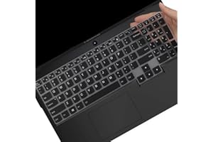 MUBUY-GOL Tastaturabdeckung für Lenovo 5 5i 5p 5pi 7i 15,6 Zoll 17,3 Zoll Gaming Laptop/Lenovo Legion 5 5i Pro/Legion Slim 7 7i 15.6/Legion 7 16 Zoll/Ideapad Gaming 3 3i Laptop US Tastatur Skin (Schwarz)