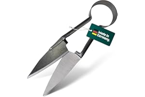 BERGER MADE TO CUT. 1919 Berger Buchsbaumschere 2712 mit Rundfeder Schafschere aus geschmiedeten Klingen, Klingenlänge: 15,5 cm