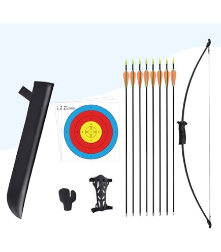 Ocairnry Lot De Flèches En Fibre De Verre 31 Pouces (80 Cm) – 8 Mm, Pour Entraînement Tir à L'Arc Enfants, Jeunes & Débutants