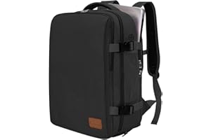 VMIKIV Mochila Viaje Cabina Avion Equipaje de Mano Mochila Portatil 15,6 Pulgadas Mochila de Maleta 41x28x17 Mochila para Trabajo Colegio