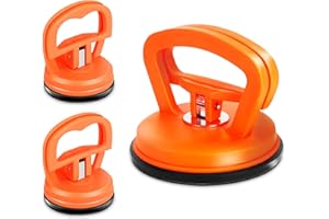 XZSKD 3Pcs Dent Repair Kit, Car Dent Puller Kit, Strong Pulling Concave Suction Cup Repair Tool Suitable For Auto Body, Glass, Screen, Tile Lifting And Objects Moving (Orange)