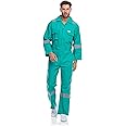 Empiral Comfort Premium Cotton Coverall 6 Reflective Tapes - Green