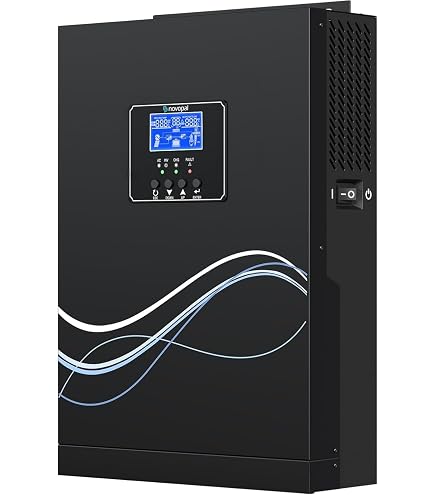 Régulateur Solaire BMS Compatible WiFi Onduleur Hybride EDECOA 6200W – 48V 230V, MPPT 120A, Pur Sinus, Compatible WiFi, Pour Installation Solaire Off-grid