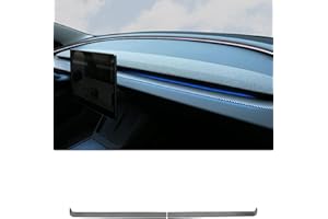 KKTR-CAR per Tesla Model 3 Highland 2024 2025 Accessori del Pannello del cruscotto Avvolgente per Il Set di Finiture Interne in Fibra di Carbonio (Modello in Fibra di Carbonio Opaca)