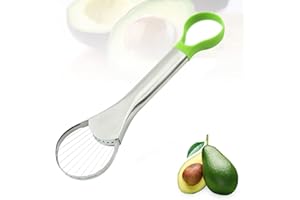 WILSONZIN 2-in-1 Avocadoschneider Edelstahl Avocado Schneider, Entkerner Schäler Avocadoschäler, Avocado Slicer Cutter, Obstschäler für Fresh Avocado Saver in Haushalt Küche, Multifunktionales Avocado Werkzeug