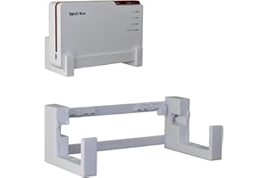 CRAFTEDGE3D EasyClick passgenauer Wandhalter für AVM Fritz!Box 5690 Pro, auch als Deckenhalterung, sicher einrastend, in jeder Richtung montierbar, inklusive Montagematerial. 7 cm Wandabstand.