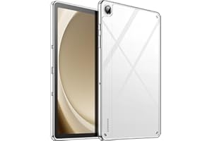 JETech Przejaśniać Etui do Samsung Galaxy Tab A9 Plus / A9+ 11 Cala, Przezroczyste Szczupły Osłona Tabletu z Twardym PC Tył i Miękkim TPU (Przezroczyste)