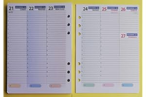 TIPOME planner ricambio ricarica agenda settimanale (Copertina)