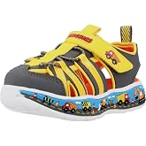 Skechers Erkek &Ccedil;ocuk Gri Spor Sandalet 26, 26 EU, 407041N-CCYL, Gri ve Sarı, Erkek &Ccedil;ocuk