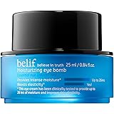 Belif Moisturizing Eye Bomb 25ml, Crème Contour des Yeux, Élasticité Anti-âge, Réduit les Cernes les Rides, Feuille de Consou