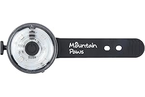 Mountain Paws Rechargeable Dog Collar Safety Light, 4 Colour Modes & Flashing for Increased Visibility & Night Walking