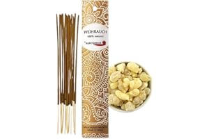 ‎BIMONI 12 Stück – AUROSHIKHA Weihrauch – Indische Räucherstäbchen 100% natürlich ohne Chemie für Meditation & Entspannung