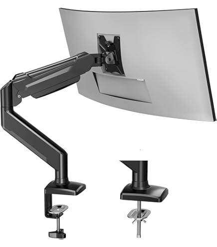 ELIVED Monitorarm Für 17-34 Zoll Bildschirme - Höhenverstellbar Mit VESA 75/100mm Bis 12kg