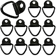 ZKSXOA 10 Pcs Trailer Tie Down Anchor, D Tie Down Rings, Stainless Steel D Ring, Heavy Duty Tie Down Anchor, Tie Down Anchor Hook, Retaining Ring Hook, for Cargo Safety in Trucks, Boats, Trailers