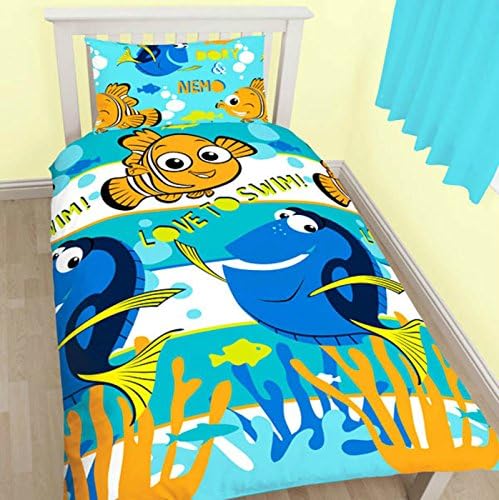 Finding Nemo Dory Single Reversible Childs Duvet Cover And Pillow Bedding Set