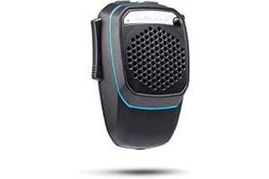 Midland - Micro sans Fil Bluetooth Dual Mike CB Talk et Haut Parleur Camion/Voiture/CampingCar Analogique et Numérique, Microphone Enceinte Bluetooth Super Bass 3W, DSP, Ring Light, Cable USB, Charge