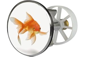 SANITOP-WINGENROTH Bouchon de lavabo avec motif fleurs multicolores - Bonde de lavabo en métal 38–40 mm, 19038 1